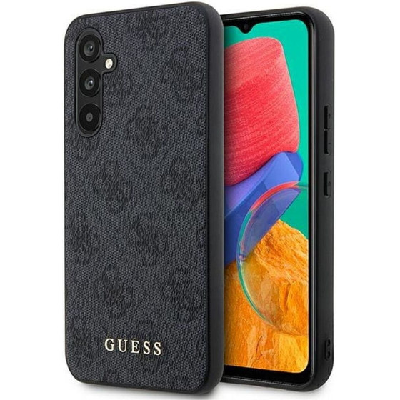 Guess Case For Samsung A54 GUHCSA54G4GFgr (4G Metal Gold Logo) grey