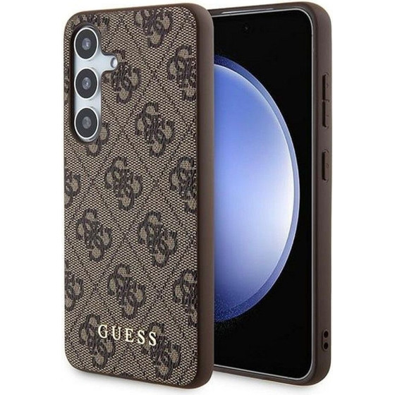 Guess Case For Samsung A55 GUOHCSA55G4GFbr (Pu 4G Classic Metal Logo) brown