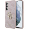 Guess Case For Samsung S24 GUHCS24S4GMgpi (Leather 4G Metal Logo) pink