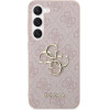 Guess Case For Samsung S24 GUHCS24S4GMgpi (Leather 4G Metal Logo) pink