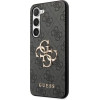 Guess Case For Samsung S24 Plus GUHCS24M4GMggr (Leather 4G Metal Logo) black