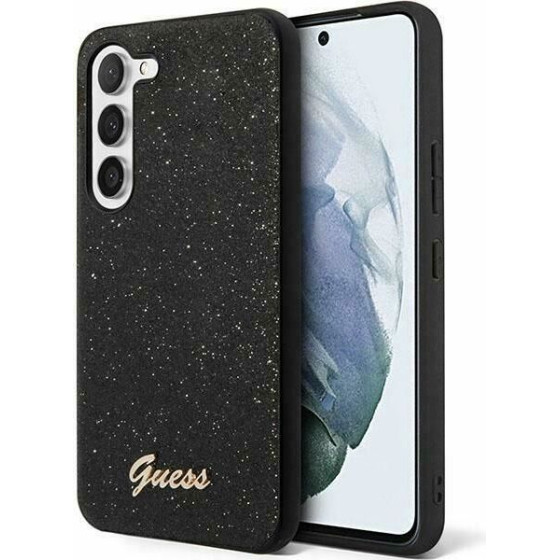 Guess Case For Samsung S24 Plus GUHCS24MHggshk (Glitter Script) black