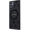 Guess Case For Samsung S24 Ultra Compatible With Magsafe GUHMS24LG4GFrk (4G Ring Classic logo) black