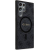 Guess Case For Samsung S24 Ultra Compatible With Magsafe GUHMS24LG4GFrk (4G Ring Classic logo) black