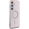 Guess Case For Samsung S25 GUHMS25SPftdtep (Magnetic Iml Rhinestones) pink