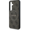 Guess Case For Samsung S25 Plus GUHMS25MG4GFrw (Magnetic Pu 4G Ring Classic Logo) brown
