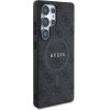 Guess Case For Samsung S25 Ultra GUHMS25LG4GFrk (Magnetic Pu 4G Ring Classic Logo) black