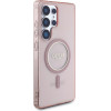 Guess Case For Samsung S25 Ultra GUHMS25LHfgerep (Magnetic Iml Glitter Circle) pink