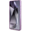 Guess Case For Samsung S25 Ultra GUHMS25LHflpedu (Magnetic Iml Metal Glitter Flowers Triangle) purple