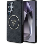 Guess Case For Samsung S25 Ultra GUHMS25LHG4PRtgk (Magnetic Iml Metal Glitter 4G Circle Triangle) black