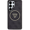 Guess Case For Samsung S25 Ultra GUHMS25LHG4PRtgk (Magnetic Iml Metal Glitter 4G Circle Triangle) black