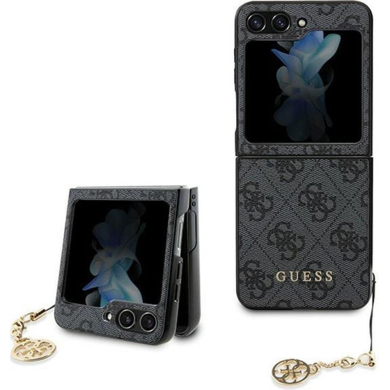 Guess Case For Samsung Z Flip 5 GUHCZF5GF4GGr (4G Charm) grey