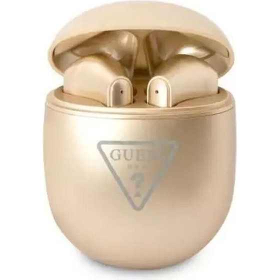 Guess Wireless Earphones Bluetooth Tws + Docking Station GUTWST82TRd (Triangle Logo) gold