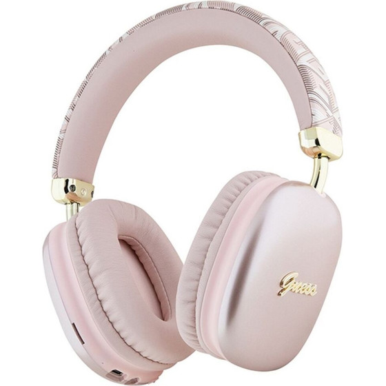 Guess Wireless Headphones Bluetooth GUBHK1GCtcsp (Gcube Metallic Script Logo) pink
