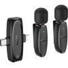 Hoco 2 x Lavalier Wireless Microphone Lightning / Type C L15 black
