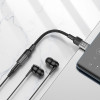 Hoco Adapter Aux Type C To Jack 3,5 Mm LS37 0,15 m Transparent black