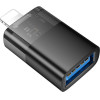 Hoco Adapter Otg Lightning (male) To Usb A (female) UA36 Black transparent