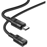 Hoco Adapter Otg Type C (male) To Type C (female) 3A U107 1,2 m black