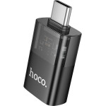 Hoco Adapter Otg Type C (male) To Usb A (female) UA36B Transparent black
