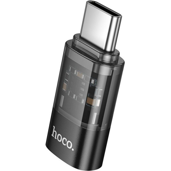 Hoco Adapter Type C (male) To Lightning (female) UA36D Transparent black