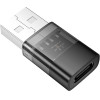 Hoco Adapter Usb A (male) To Typ C (female) UA36C Transparent black