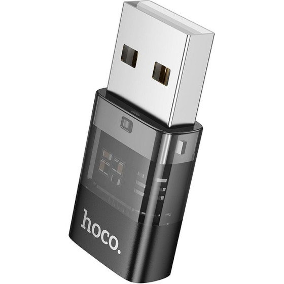 Hoco Adapter Usb A (male) To Typ C (female) UA36C Transparent black