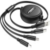 Hoco Cable 3in1 Usb A To Lightning / Micro Usb / Type C 2A X75 1 m black