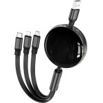 Hoco Cable 3in1 Usb A To Lightning / Micro Usb / Type C 2A X78 1 m black