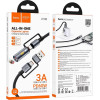 Hoco Cable All-in-One Usb A / Type C To Type C / Cigarette Lighter 3A 60W U138 1,2 m black