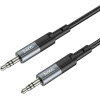 Hoco Cable Aux Jack 3,5 Mm (male) To Jack 3,5 Mm (male) UPA23 1 m Metal gray