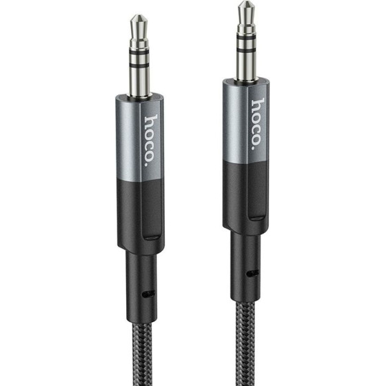 Hoco Cable Aux Jack 3,5 Mm (male) To Jack 3,5 Mm (male) UPA23 1 m Metal gray