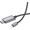 Hoco Cable Lightning To Hdmi 1080p UA27 2 m Metal gray