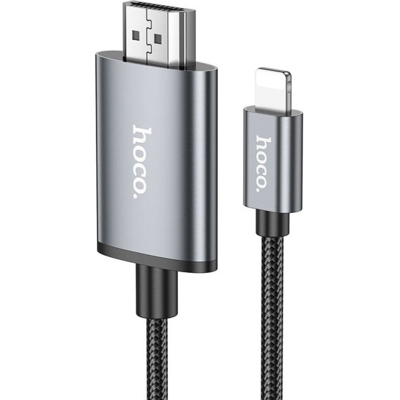 Hoco Cable Lightning To Hdmi 1080p UA27 2 m Metal gray