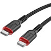 Hoco Cable Type C To Type C 3A 60W X59 3 m black
