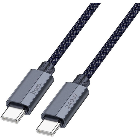 Hoco Cable Type C To Type C Pd QC3.0 5A 240W U134 1,8 m gray
