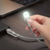 Hoco Cable Usb A / Type C To Led Light UA38C black
