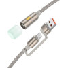 Hoco Cable Usb A / Type C To Led Light UA38C gold