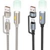 Hoco Cable Usb A / Type C To Led Light UA38C gold