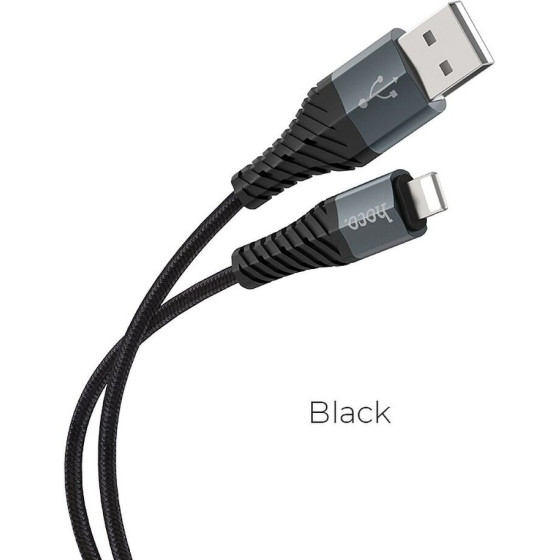 Hoco Cable Usb A To Lightning 2,4 X38 1 m black