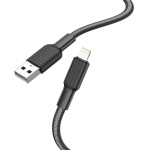Hoco Cable Usb A To Lightning 2,4A X69 1 m Black white