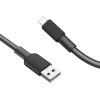 Hoco Cable Usb A To Lightning 2,4A X69 1 m Black white