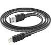 Hoco Cable Usb A To Lightning 2,4A X69 1 m Black white