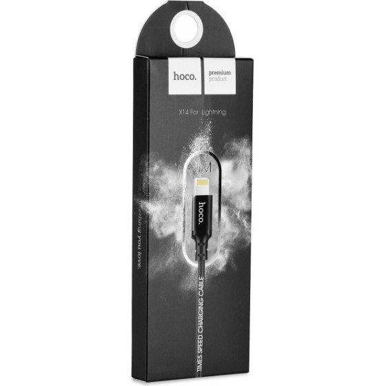 Hoco Cable Usb A To Lightning X14 1 m black