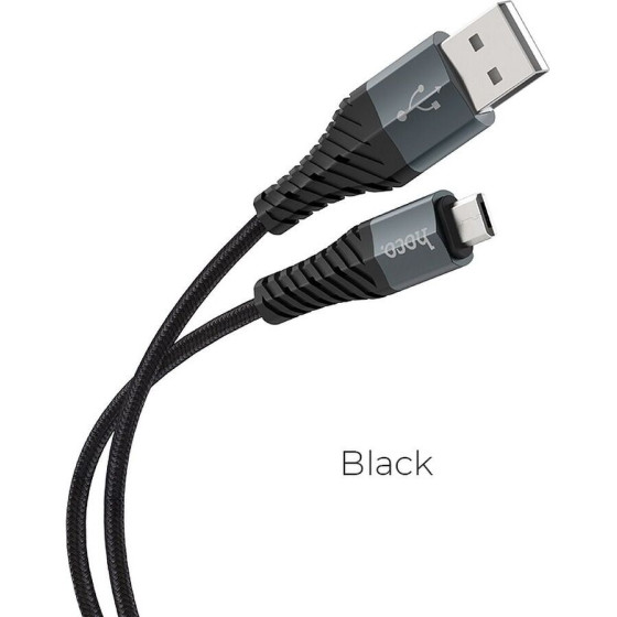 Hoco Cable Usb A To Micro Usb X38 1 m black