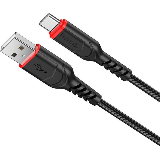Hoco Cable Usb A To Type C Qc 3A X59 1 m black