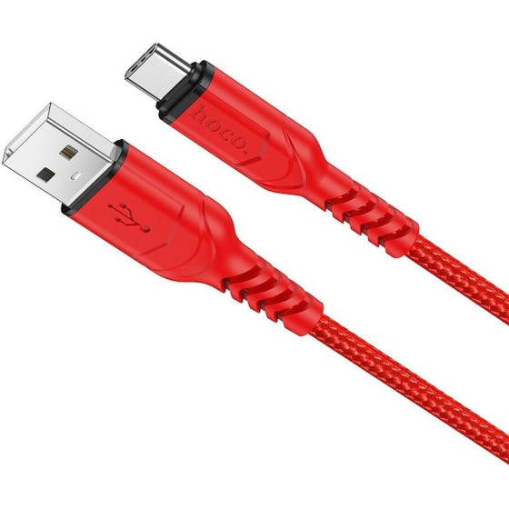 Hoco Cable Usb A To Type C Qc 3A X59 1 m red