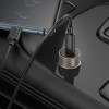 Hoco Car Charger Type C + Cable Type C To Type C Pd Qc 30W Z57 Metal gray