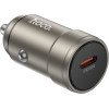 Hoco Car Charger Type C Pd Qc 30W Z57 Metal gray