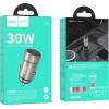Hoco Car Charger Type C Pd Qc 30W Z57 Metal gray