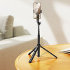 Hoco Magnetic Selfie Stick With Wireless Remote Control Tripod K25 black